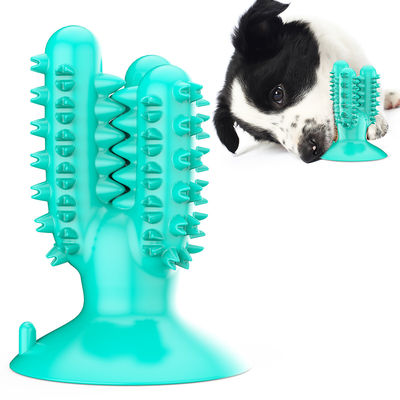 Kaktus-Hundekauen-Spielwaren des Hundezahnbürsten-Silikon-TPR für Zähne