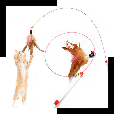 Stab harter Nuss Hallupets Cat Pet Toys Cat Feather