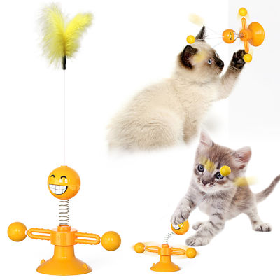 Ball Nahrungsmittelgrad-Cat Pet Toyss TPR Cat Spring Toys Kitty Interactive