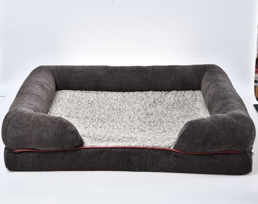 Wasserdichte zeichnende große orthopädische Hundebett-Sofaluxuscouch mit entfernbarer waschbarer Abdeckung