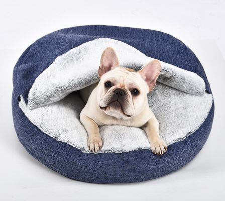Antiwaschbares nicht Beleg-unteres Haustier-beruhigendes Bett angst-Hundebett-erstklassiges Plüsch-Nest Snuggler