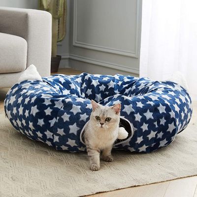Zentraler Mat Dog Collapsible With Fun Ball Spaß-Cat Tunnel With Bed Withs für Haustier-Kätzchen-Welpen