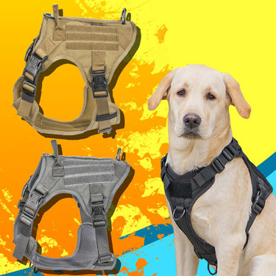 Taktisches Militärwesten-Hundegeschirr mit taktischer Sicherheit Schnalle ODM Molle für Service u. ausbildende Militärhundeweste