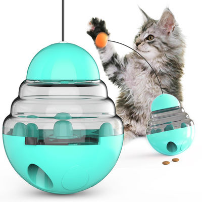 2 in 1 wechselwirkendem Cat Slow Feeder Ball Detachable-Trommel-Shaped Pet Treat-Ball