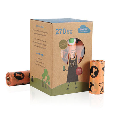 Freundliches Heck Leck-Beweis Eco bauscht sich für Hunde, die biologisch abbaubares duftendes Heck 18 Rolls in einem Kasten einsackt