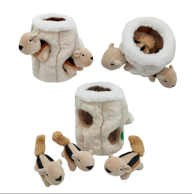 Neues Entwurfs-Haustier verwirren quietschenden weichen Plüsch-Kauen-Verstecken-Hund Toy Set