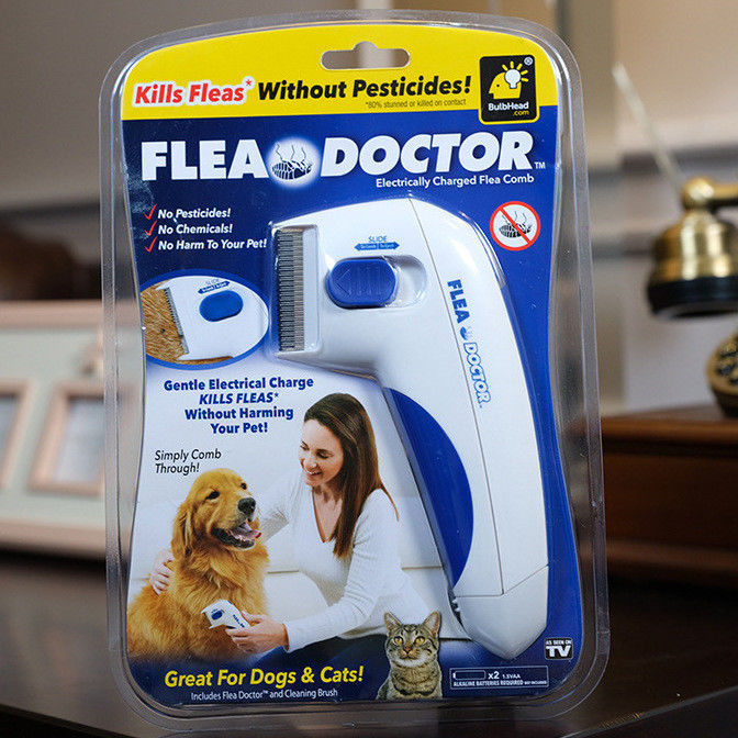 Hallupets-Hundehaustier-elektrischer Floh-Kamm-Entferner-elektrischer Floh und Tick Comb