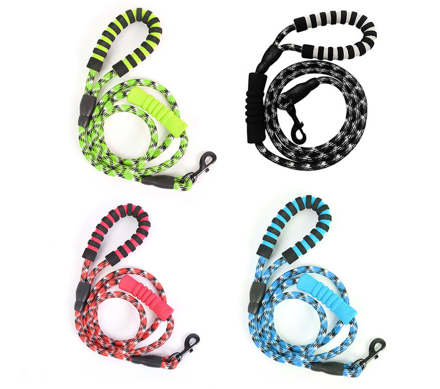 EVA Reflective Double Handle Dog-Leinen-Hunderundseil mit Clip und aufgefülltem Griff 180cm