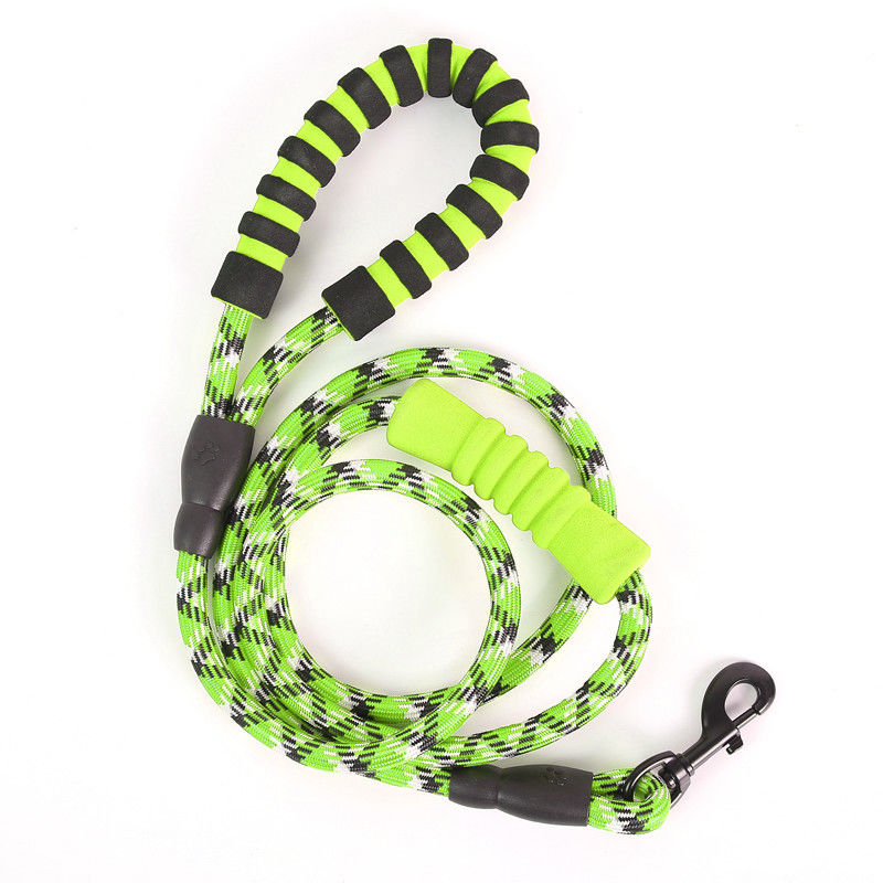 EVA Reflective Double Handle Dog-Leinen-Hunderundseil mit Clip und aufgefülltem Griff 180cm