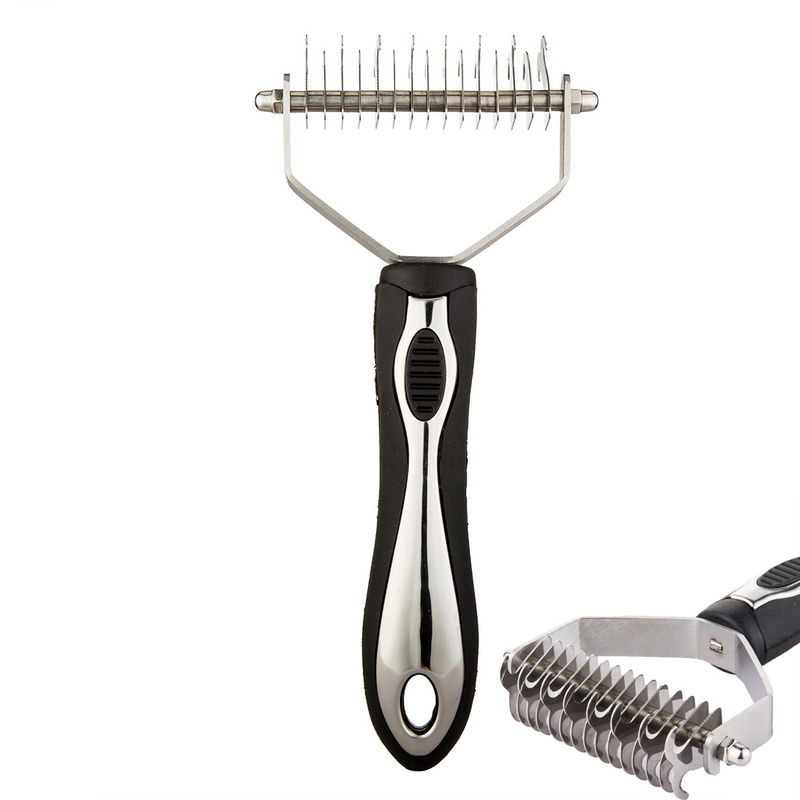 Edelstahl verfolgt Cat Massage Comb Brushes Pet-Pflegenwerkzeuge ausdehnen Haar-Kamm