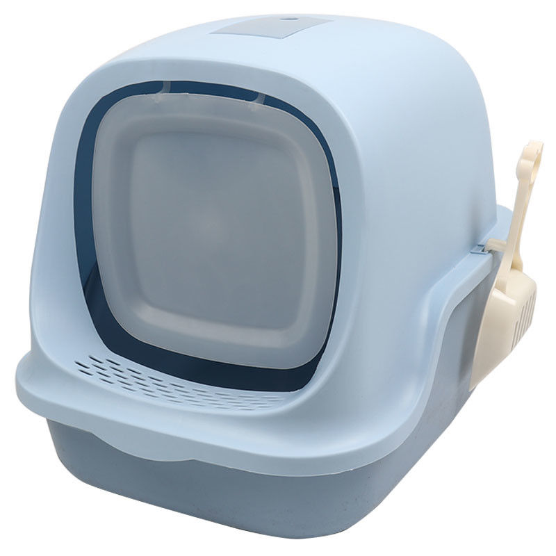 Gekapselte Cat Litter Pan Waterproof Hooded Cat Litter Box With Shovel