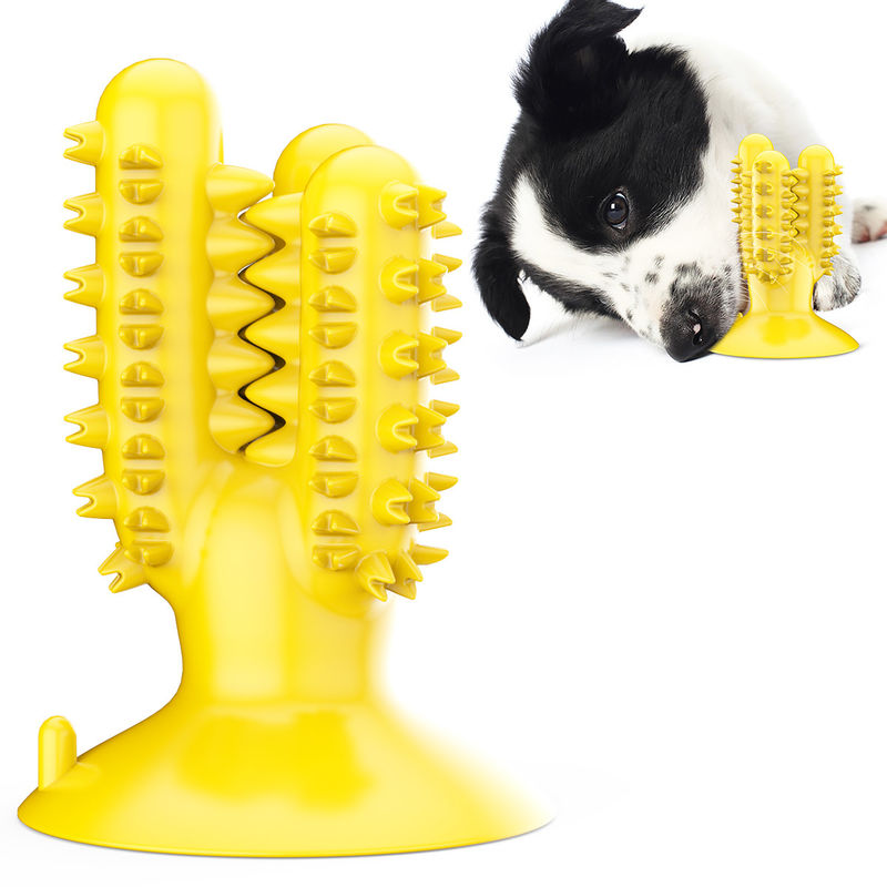 Kaktus-Hundekauen-Spielwaren des Hundezahnbürsten-Silikon-TPR für Zähne