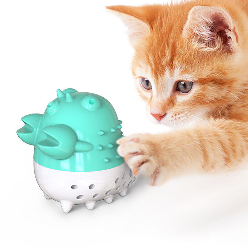 Panzerkrebs-Cat Grooming Tools Toothbrush Chew-Ball-Katzenminzen-Reinigungs-und Pflegenzahn-Spielwaren mit Ton