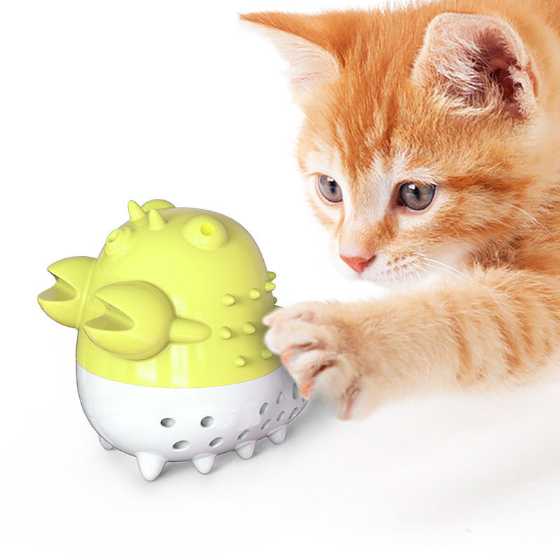 Panzerkrebs-Cat Grooming Tools Toothbrush Chew-Ball-Katzenminzen-Reinigungs-und Pflegenzahn-Spielwaren mit Ton