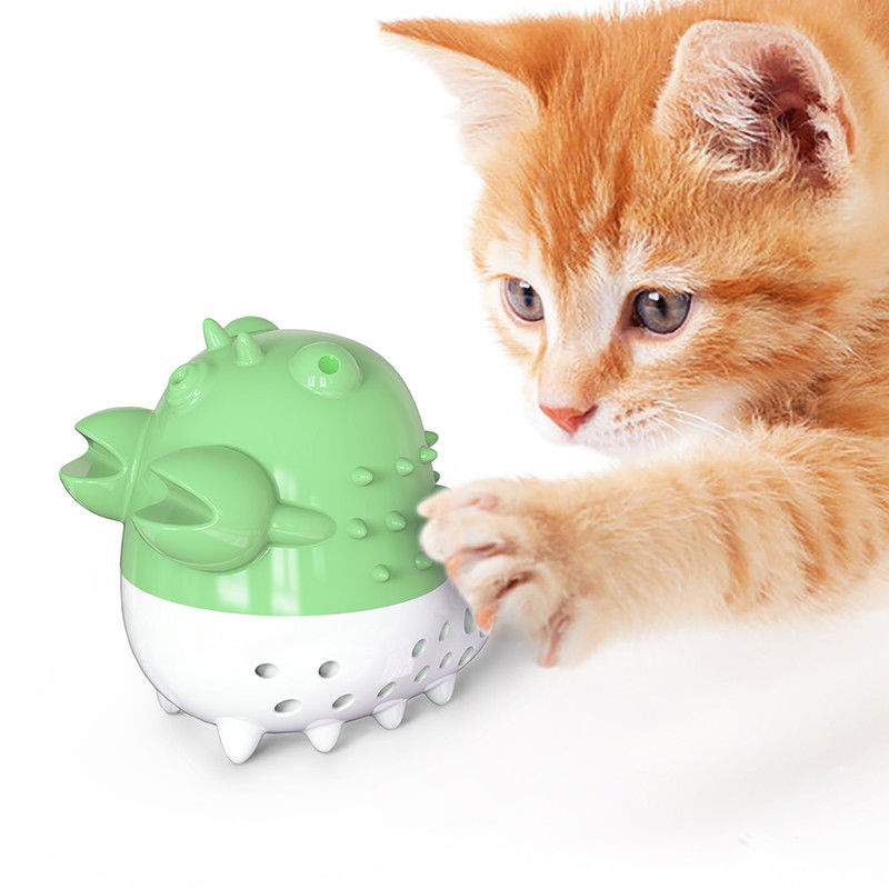 Panzerkrebs-Cat Grooming Tools Toothbrush Chew-Ball-Katzenminzen-Reinigungs-und Pflegenzahn-Spielwaren mit Ton