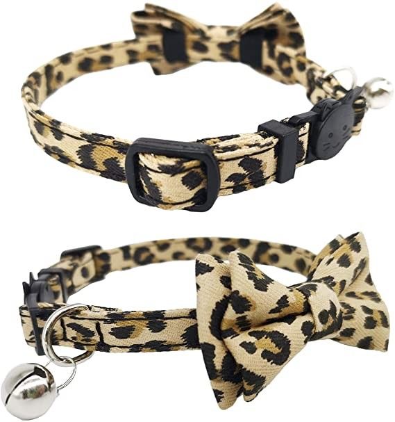 Abgespaltene Schnallen-Cat Collar Bells With Cute-Fliege für Kitty Small Dogs Adjustable