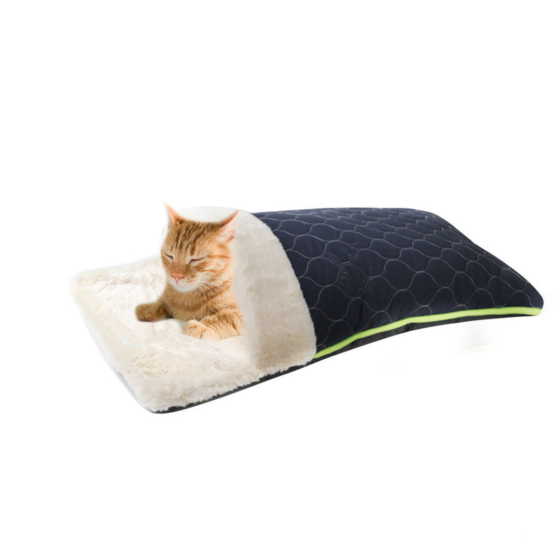 Breathable Bett des einzigartigen des Umschlagplüschs des Steppdeckenformhaustierbetts modernen dauerhaften Katzenbetts Hunde, Katzenhöhle