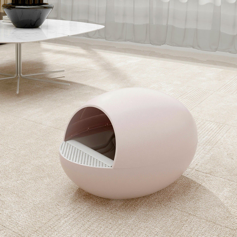 Lärmarme Ei-Art Selbstreinigung Cat Litter Box Toilet Semi schloss Spritzen-desodorierendes Mittel ein