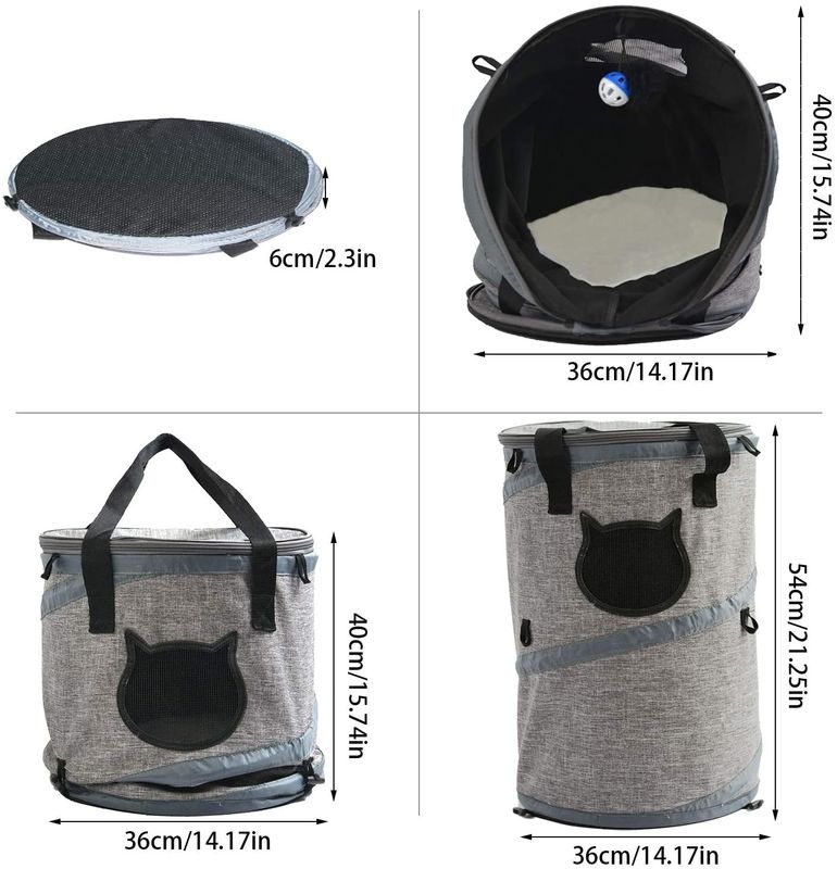 3 in 1 Cat Bag Carrier Backpack mit Vlies-Matte