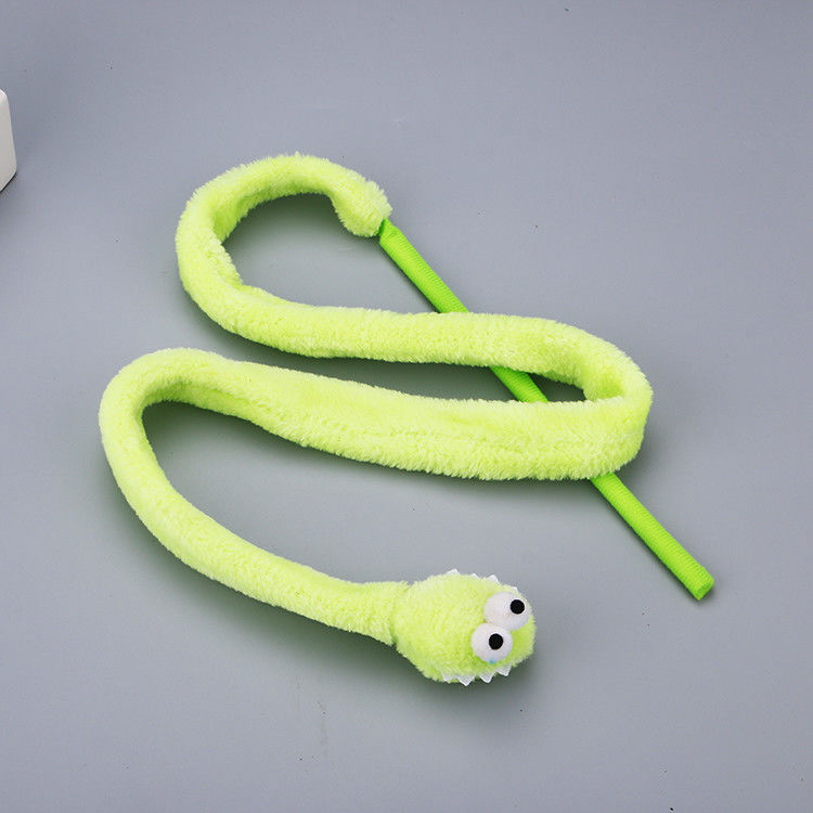 Netter dauerhafter Cat Toy Teaser Snake Shape Kitten-Plüsch-Stab 31g
