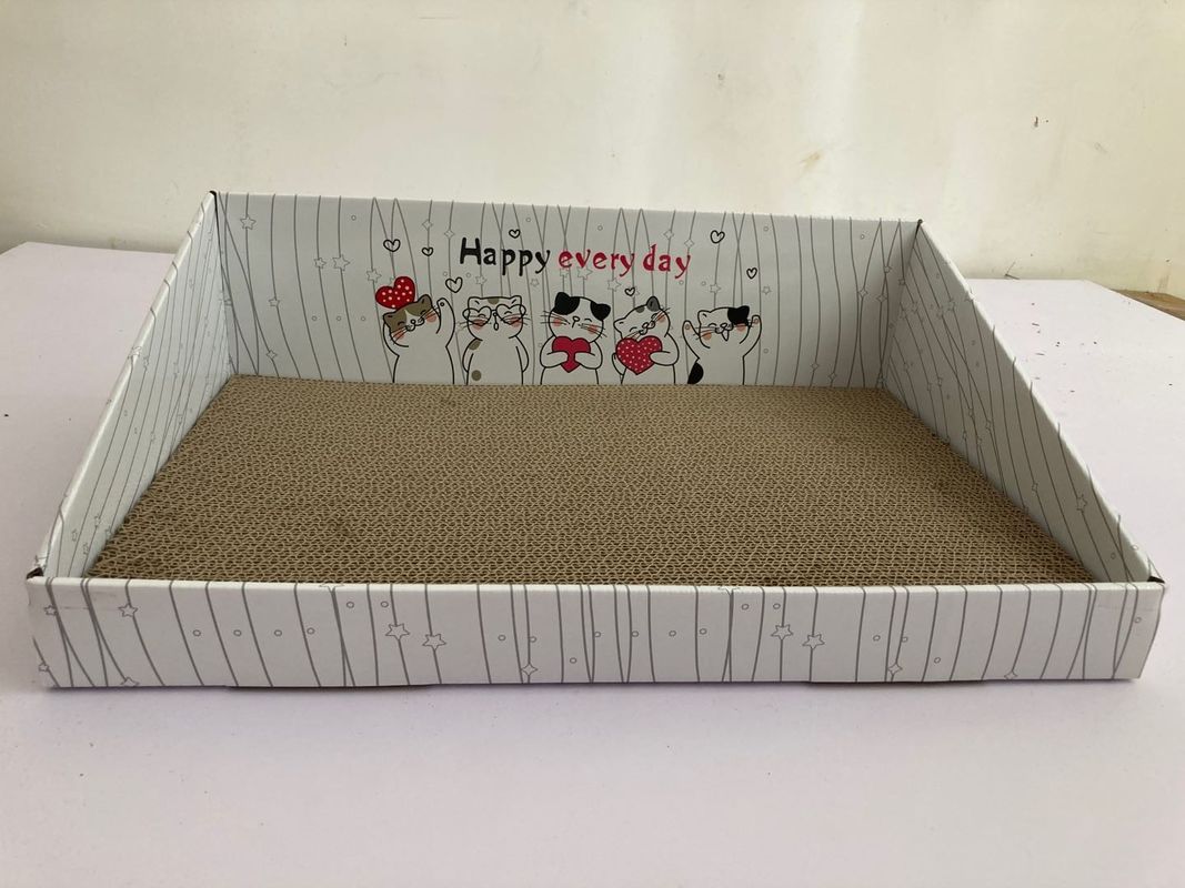 Recyclebare gewellte Cat Cardboard Scratcher Bed 700g für das Spielen der Entspannung