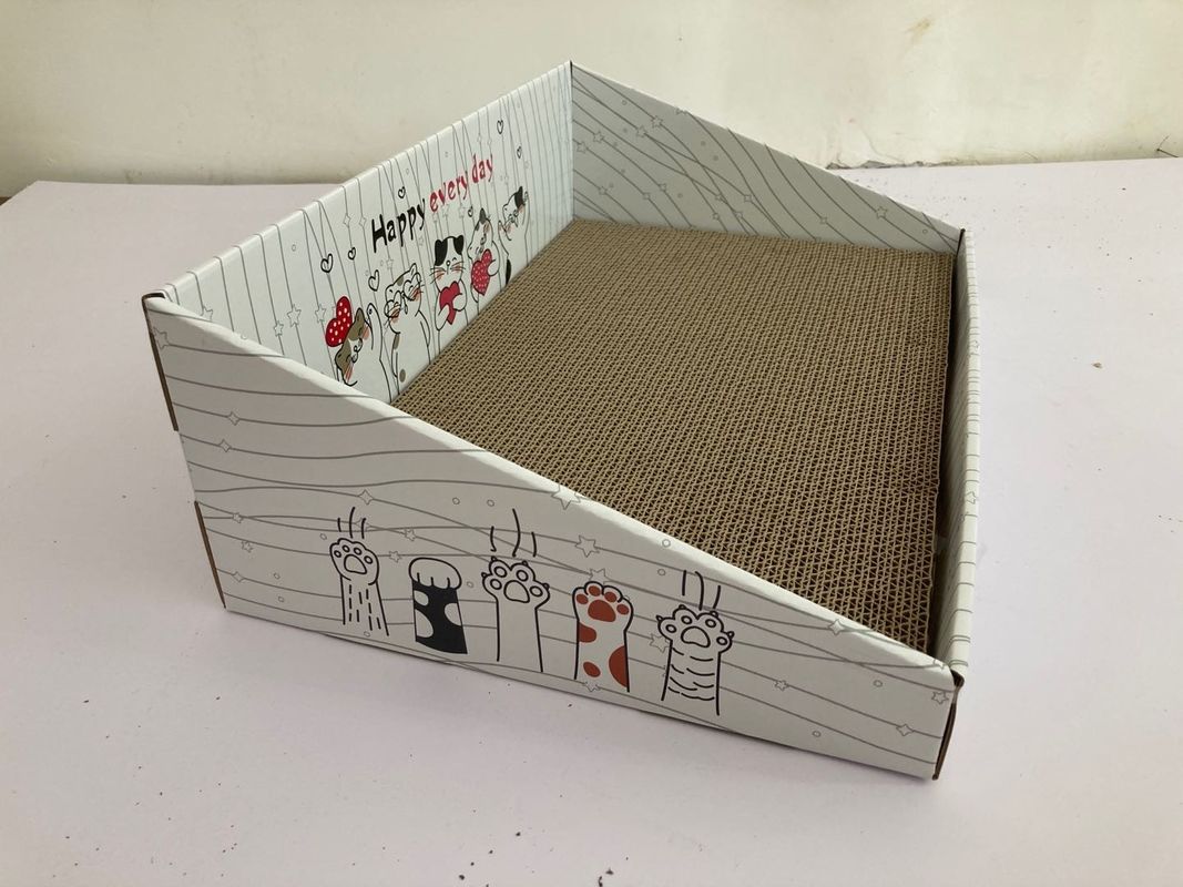 Recyclebare gewellte Cat Cardboard Scratcher Bed 700g für das Spielen der Entspannung