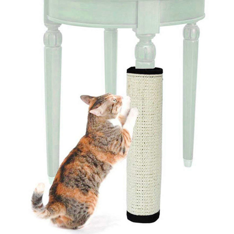 Elfenbein-Farb-Cat Scratch Board Protect Table-Bein-Sisals-Hanf Cat Claw Toy