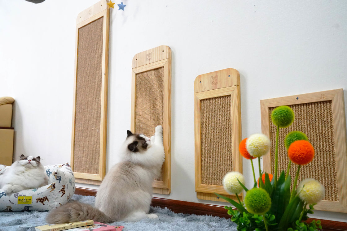Dauerhafter Sisal an der Wand befestigte Cat Scratcher Post Place Floor 40*30cm 30*76cm 40*120cm