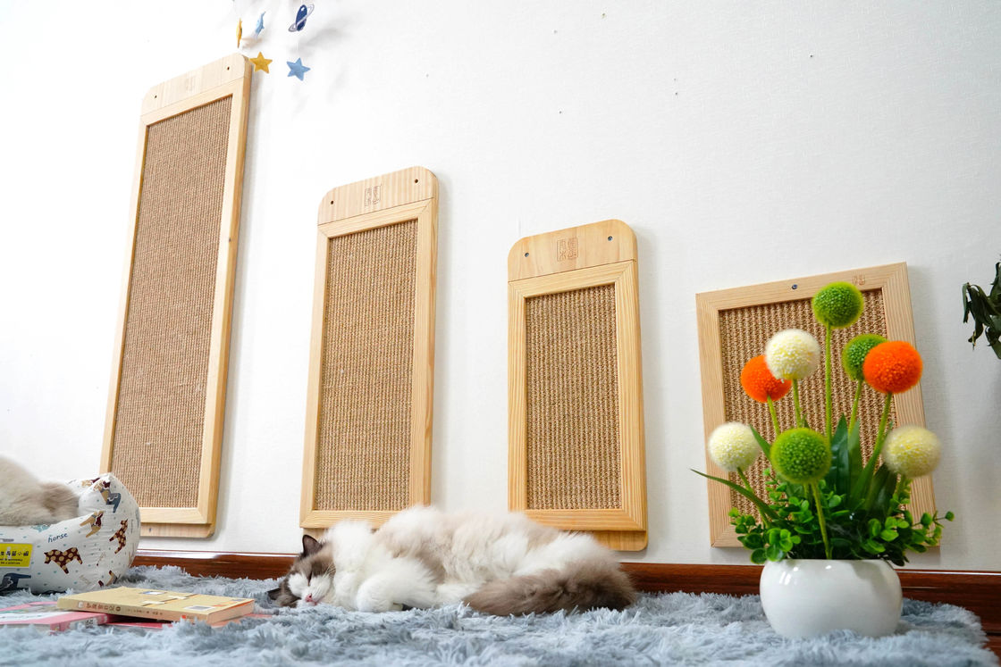 Dauerhafter Sisal an der Wand befestigte Cat Scratcher Post Place Floor 40*30cm 30*76cm 40*120cm