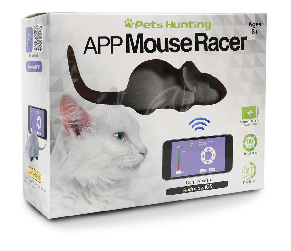 App-Mäuserennläufer-Telefon steuerte Cat Toy With Android u. IOS, die wechselwirkend sind
