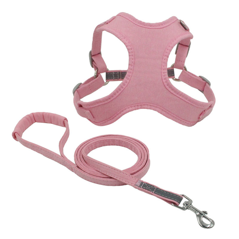 Breathable Leine Hunde des Sicherheits-bequeme reflektierende Baumwollhundekasten- und -geschirrleinensatzes
