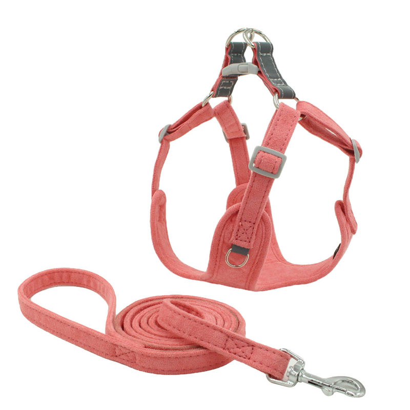 Veloursleder-reflektierender Hund und Leine Kit Traction Suit Dog Leash spannen explosionssicheres Hundeleinen-Satz-Westen-Geschirr vor