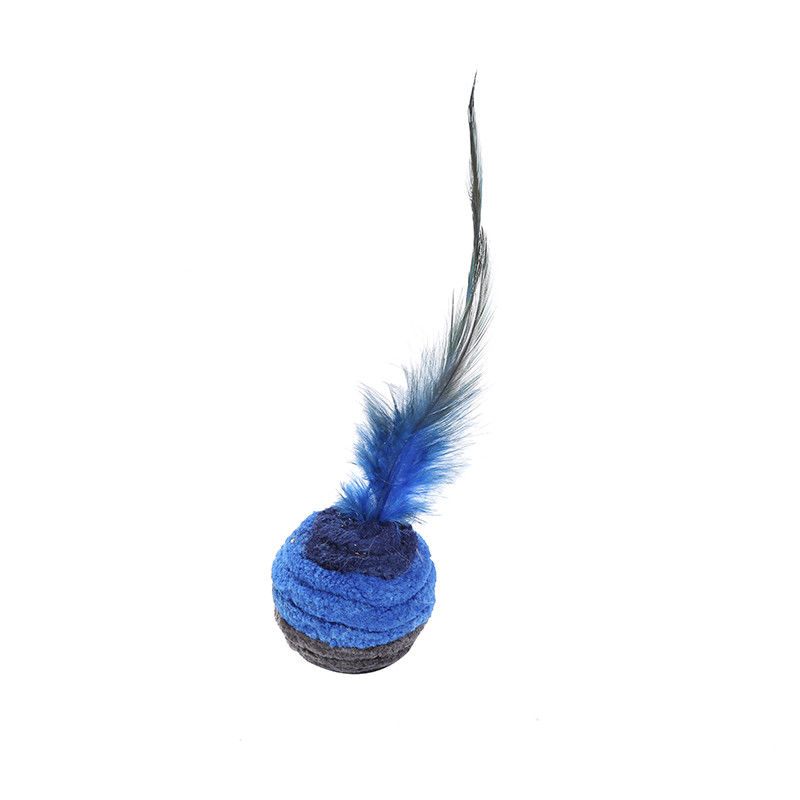 Selbsterregte Cat Pet Toys Dark Blue-Feder-Maus Cat Toy Anti Depression