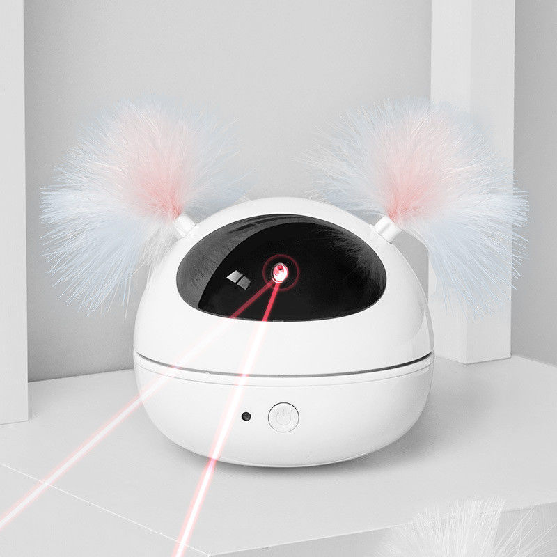 Automatisches Cat Laser Toys Interactive Kitten-Spielzeug für Innenkatzen gelegentliches drehendes Smart AN/AUS-elektronische RoboterCat Feat