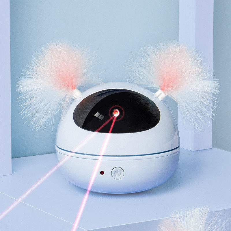 Automatisches Cat Laser Toys Interactive Kitten-Spielzeug für Innenkatzen gelegentliches drehendes Smart AN/AUS-elektronische RoboterCat Feat