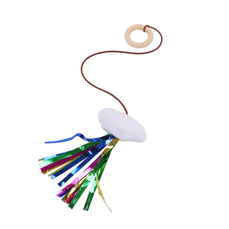 Wechselwirkender Laser Cat Teaser Toy Feathers Wand sortierte Plüsch-vernehmbare Schuhe, die Vögel Cat Toy Set formen