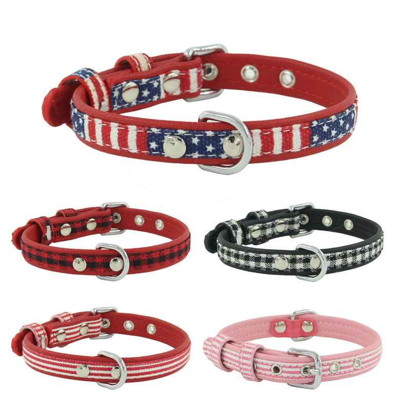 Kundengebundener Druck personifizierte Logo Dog Collar Adjustable Pet-Hundhals-Gurt