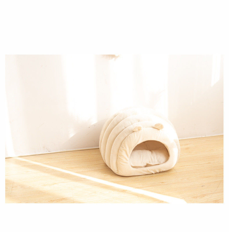 Halbgeschlossenes bequemes Haustier-Bett beruhigen sich Schlaf-Mat Removeable Cover Nest For-Katze