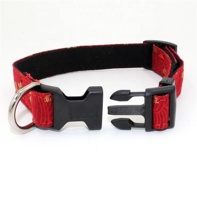 Druck-Sakura Suede Substrate Puppy Dog-Kragen-Leinen-Geschirr eingestellt mit D-Clips japanischer Art