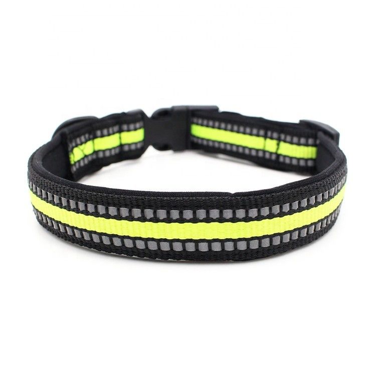 Das Neopren, das Hundehalsring-Leine zeichnet, stellte reflektierenden schnelle Freigabe-Schnallen-Kragen des gewebten Materials mit Zugseil-Satz-Hundeleine ein