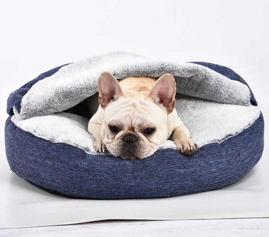 Antiwaschbares nicht Beleg-unteres Haustier-beruhigendes Bett angst-Hundebett-erstklassiges Plüsch-Nest Snuggler