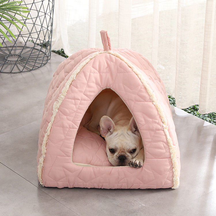 Plüsch-Haustier-Zelt mit Reißverschluss-abnehmbarer Mat Dog Bed With Non-Beleg-unterem Iglu Cat House Kennel