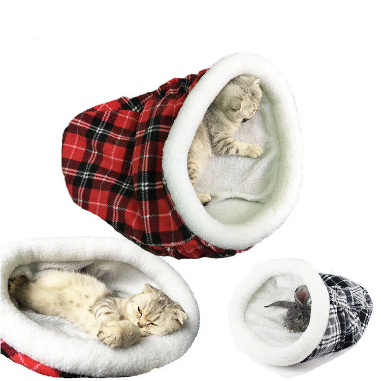 Und Innenkatzen-Hundeim freien bequemer Haustier-Bett-Lamm-Plüsch-Hündchen-Schlafsack