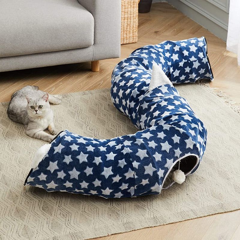 Zentraler Mat Dog Collapsible With Fun Ball Spaß-Cat Tunnel With Bed Withs für Haustier-Kätzchen-Welpen