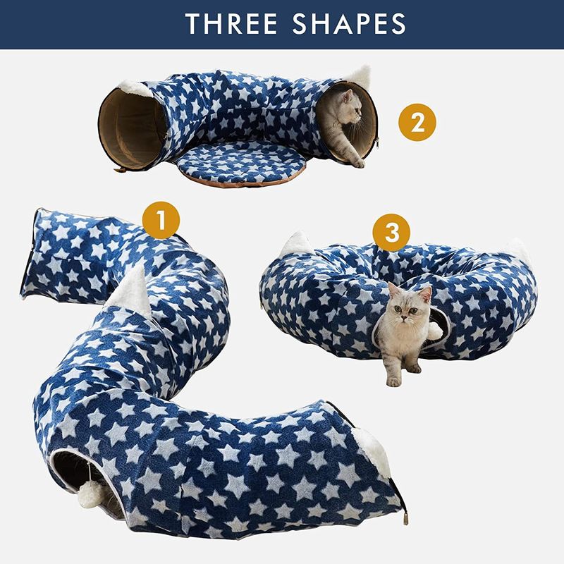 Zentraler Mat Dog Collapsible With Fun Ball Spaß-Cat Tunnel With Bed Withs für Haustier-Kätzchen-Welpen