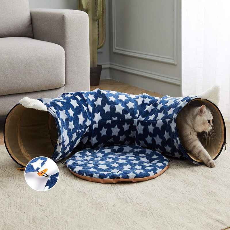 Zentraler Mat Dog Collapsible With Fun Ball Spaß-Cat Tunnel With Bed Withs für Haustier-Kätzchen-Welpen