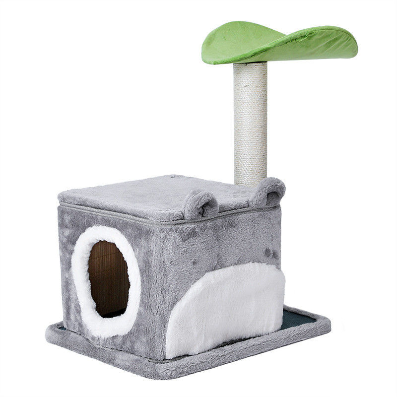 Sicherheits-deluxes Cat Climbing Frame Tree Multi-Niveau mit der Höhle, die Größe 61*41*132cm der Posten M verkratzt