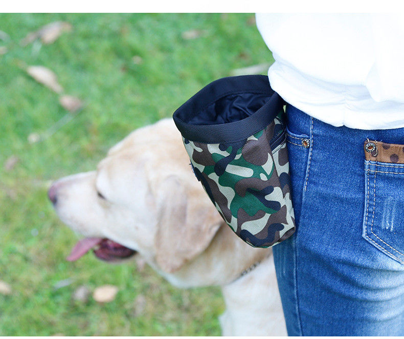 Wasserdichtes Taillen-Taschen-Tarnungs-Haustier-Zusatz-Trainings-Hundeimbisse bauschen sich im Freien