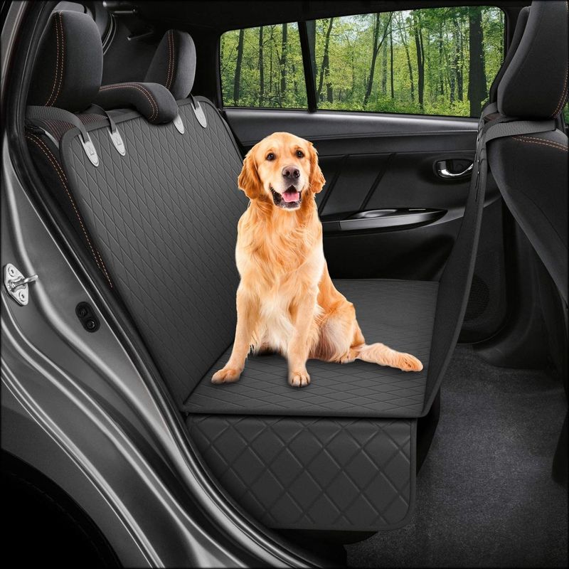 Fahrzeug angebrachte Hunderücksitz-Abdeckung Mat Black Waterproof 137*147cm