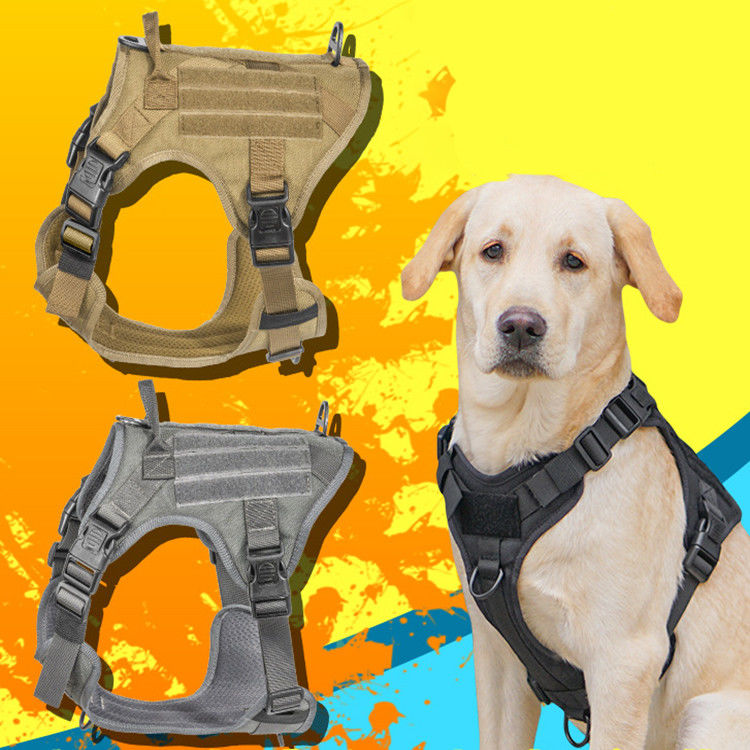 Taktisches Militärwesten-Hundegeschirr mit taktischer Sicherheit Schnalle ODM Molle für Service u. ausbildende Militärhundeweste